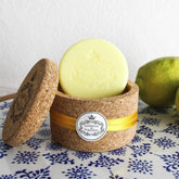 Cork Jewelry Box with 2 Lemon Soaps (50gr)